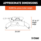CURT A20 Fifth Wheel Trailer Hitch (MPN: 16034)