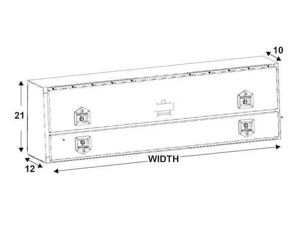 Buyers Products Black Diamond Tread Truck Box (MPN: 1725640)