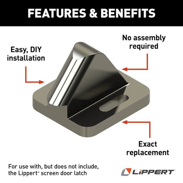 Lippert Components Screen Door Latch Striker (MPN: 198252)