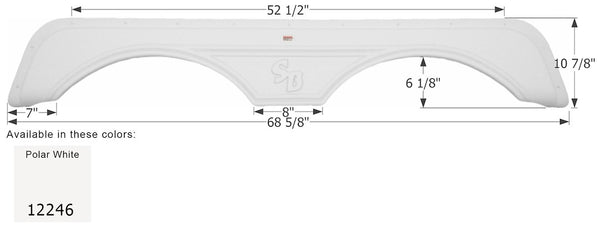 Icon Fender Skirt for Tandem Axle RVs (MPN: 12246)