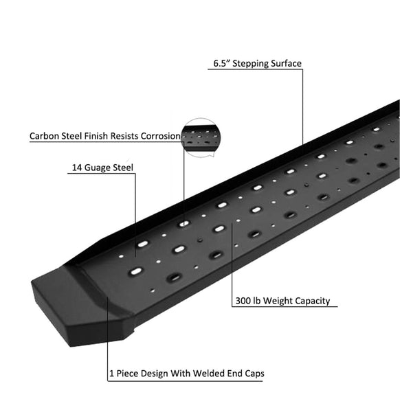 Black Horse Off Road Running Board (MPN: SP-F178)