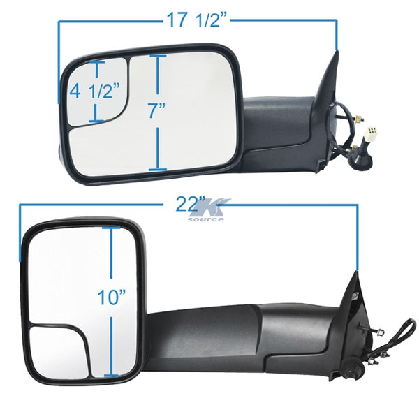 K Source Exterior Towing Mirror (MPN: 60179-80C)