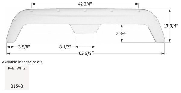 Icon Fender Skirt for Tandem Axle RVs (MPN: 01540)