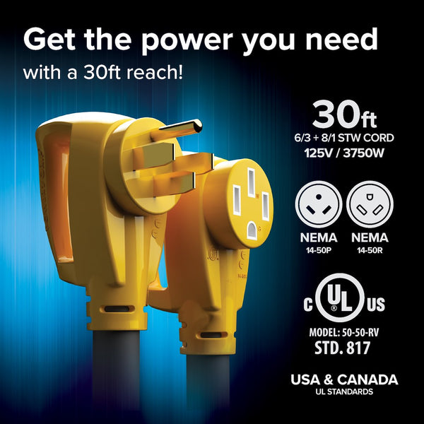 Camco Power Grip Power Supply Cord (MPN: 55195)