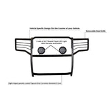 Black Horse Grille Guard Kit (MPN: 17GT20MA-PLFB)