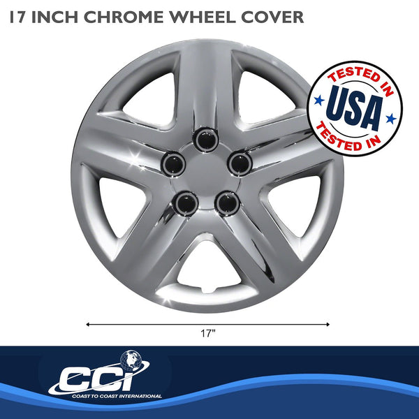 17 Inch Chrome Plated Wheel Cover Set (MPN: IWC43117C)