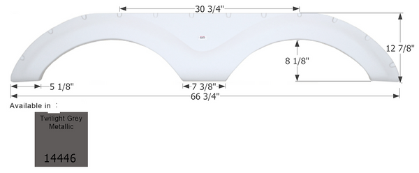 Icon Fender Skirt For Tandem Axle (MPN: 14446)