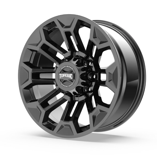 Torque Wheels 22 Inch Gloss Black Wheel (MPN: TW405C-22118705-25)