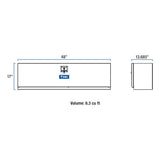 UWS Tool Box Topside Aluminum Storage (MPN: TBTS-48)