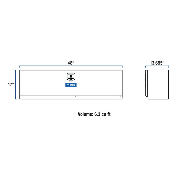 UWS Tool Box Topside Aluminum Storage (MPN: TBTS-48)