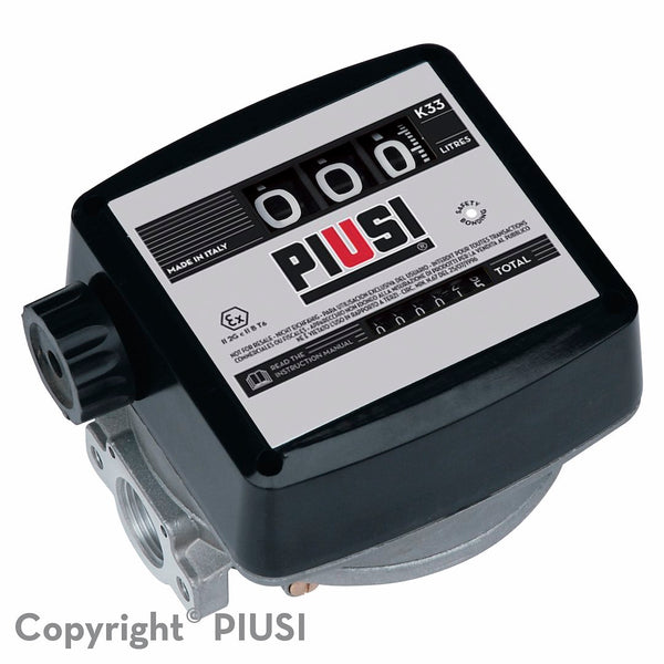 Piusi K33 Mechanical Flow Meter (MPN: F00570520)