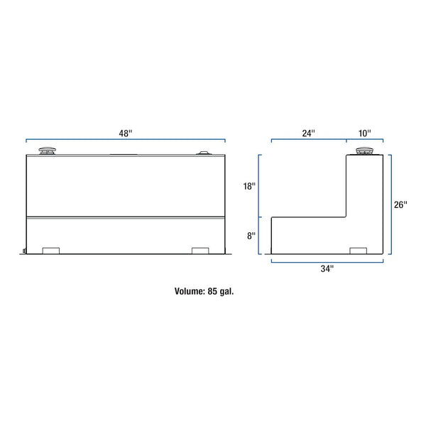 UWS Liquid Transfer Tank (MPN: TT-85-L-T-P)
