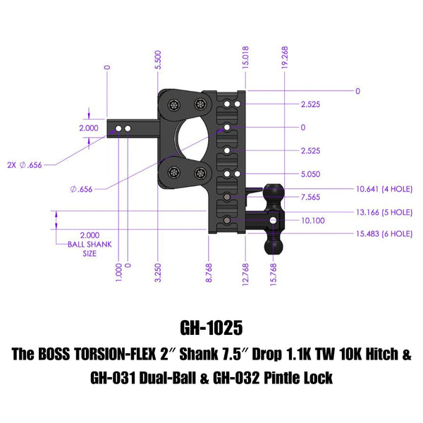 Gen-Y Hitch Torsion-Flex Drop Hitch (MPN: GH-1025)