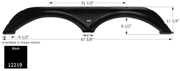 Icon Fender Skirt for Tandem Axle RVs (MPN: 12219)