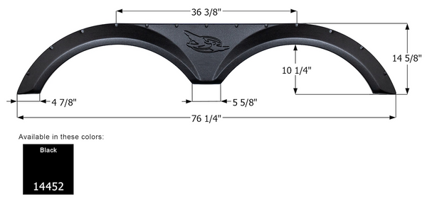 Icon Fender Skirt for Tandem Axle RVs (MPN: 14452)