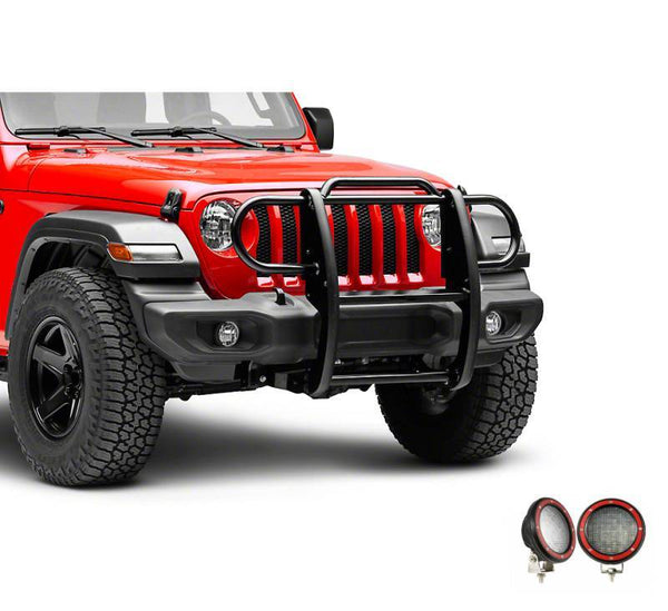 Black Horse Grille Guard Kit (MPN: 17JPJLMA-PLFR)
