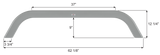 Icon Fender Skirt for Tandem Axle RVs (MPN: 16289)