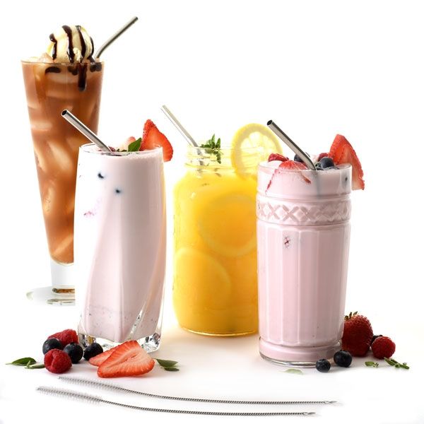 Norpro Stainless Steel Curved Beverage Straws (MPN: 436)