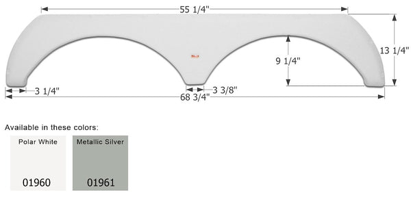 Icon Fender Skirt for Tandem Axle (MPN: 01961)