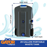Gator Portable Waste Holding Tank (MPN: 21903G)