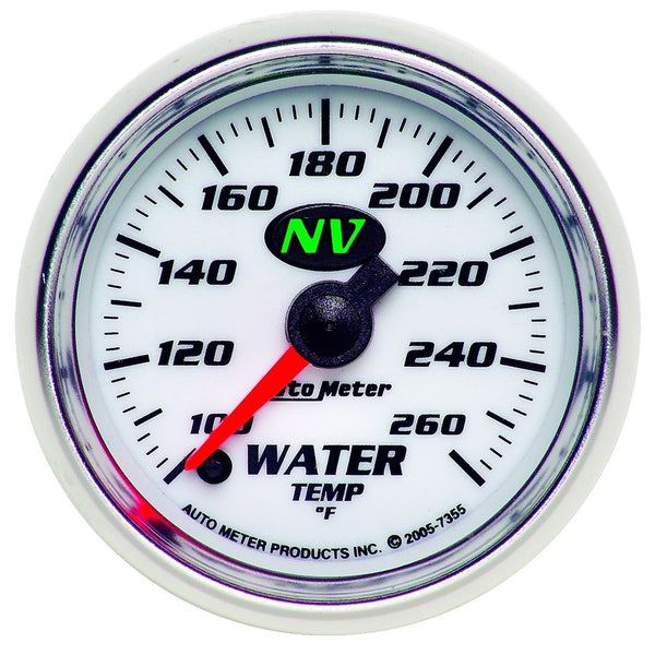 AutoMeter NV Series Water Temperature Gauge (MPN: 7355)