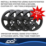 Coast To Coast Impostor Wheel Skin 16 Inch (MPN: IWCIMP375BLK)