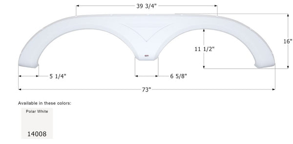 Icon Fender Skirt for Tandem Axle (MPN: 14008)