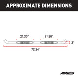 Aries 3 Inch Round Nerf Bar (MPN: 209019-2)