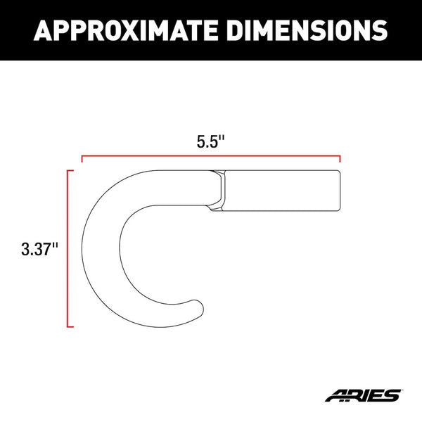 Aries Tow Hook Set (MPN: 35-5TOW)