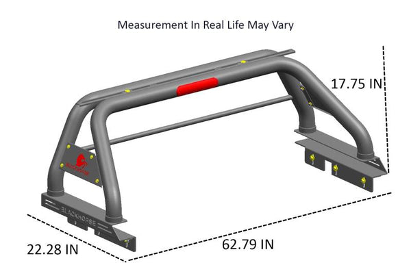 Black Horse Truck Bed Bar (MPN: RB005BK)