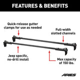 Aries Jeep Roof Rack Cross Bars (MPN: 2070450)