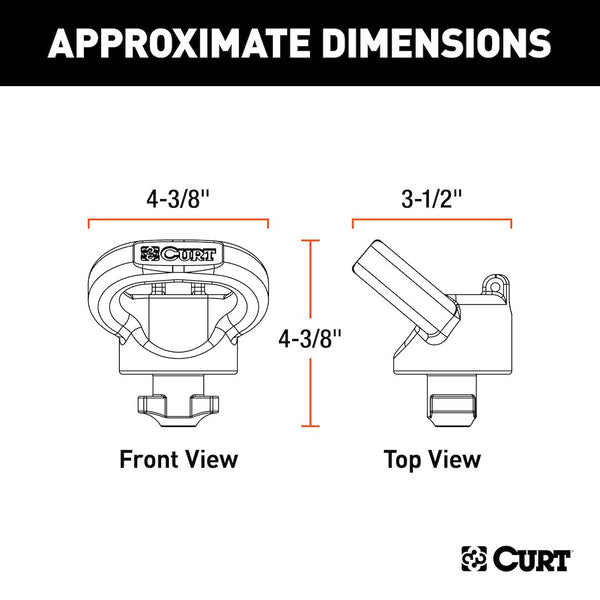 Trailer Safety Chain Anchor for Ram Puck System (MPN: 60617)
