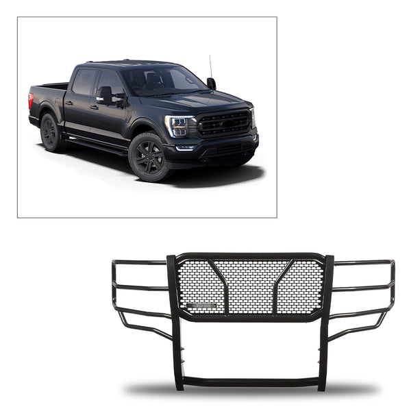Black Horse Off Road Grille Guard (MPN: RU-FOF116-B)