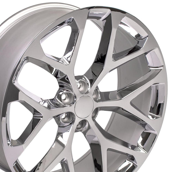 OE Wheels CV98B Chrome Plated Wheel (MPN: CV98B-26100-6550-24C)