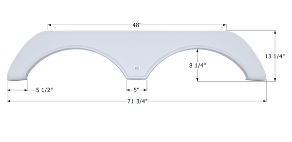 Icon Fender Skirt for Tandem Axle (MPN: 15470)
