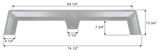 Icon Fender Skirt for Tandem Axle Trailers (MPN: 17286)