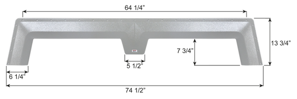 Icon Fender Skirt for Tandem Axle Trailers (MPN: 17286)