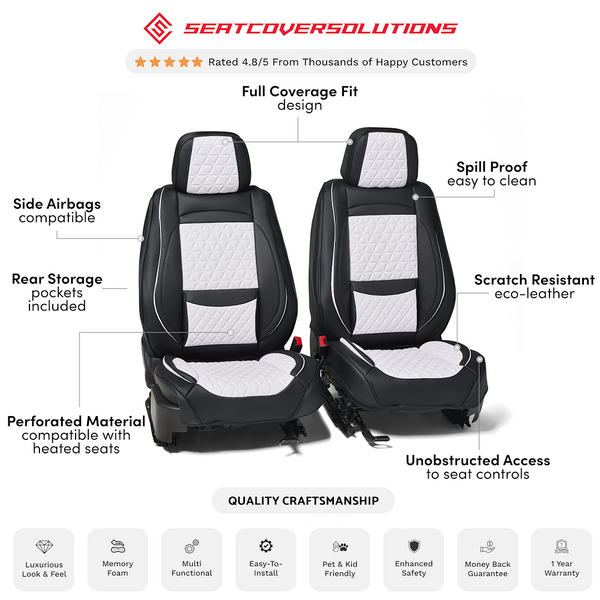 Seat Cover Solutions Luxury Bucket Seat Covers (MPN: FFFBW)