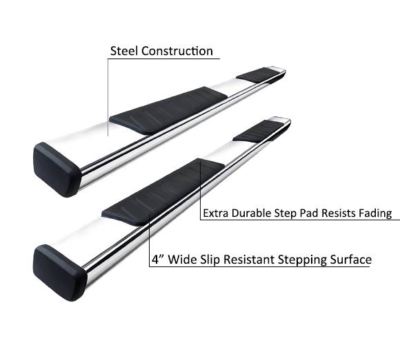 Black Horse Off Road Summit Running Board (MPN: SU-FO0176SS)