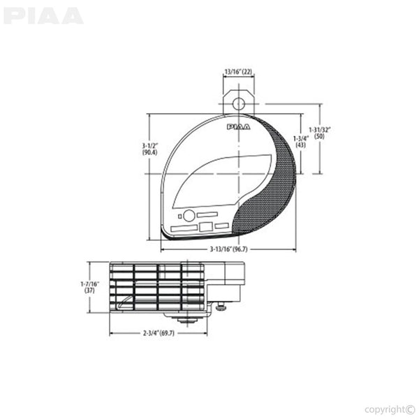 Valeo Slim Sports Horn (MPN: 85114)