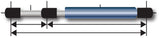Whitecap Gas Hatch Lift Support (MPN: G-8640C)