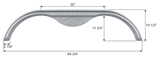 Icon Fender Skirt For Tandem Axle RVs (MPN: 16680)