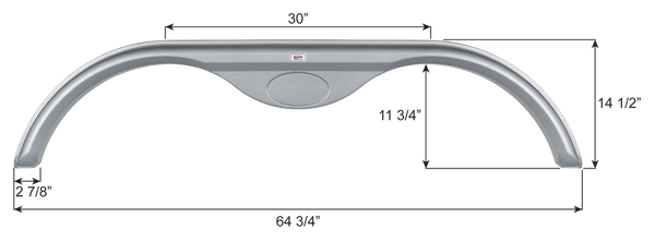 Icon Fender Skirt For Tandem Axle RVs (MPN: 16680)