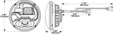 J.W. Speaker EVO J3 Headlight Assembly (MPN: 0555593)