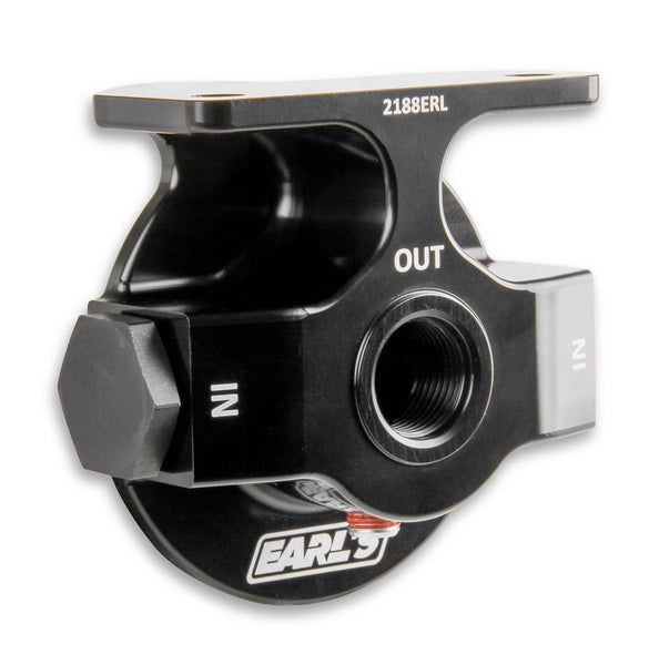 Earl's Billet Remote Oil Filter Mount (MPN: 2188ERL)