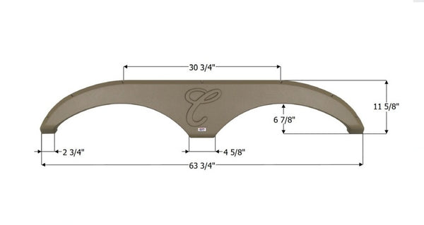 Icon Fender Skirt for Tandem Axle RVs (MPN: 15338)