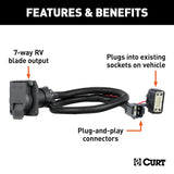 Curt 7-Way RV Blade Trailer Wiring Connector (MPN: 56326)