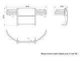 Black Horse Grille Guard Kit (MPN: 17DG109MA-PLFR)