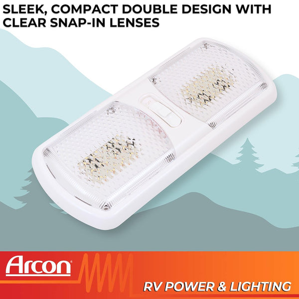 LED Ceiling Double Light by Arcon (MPN: 20670N)