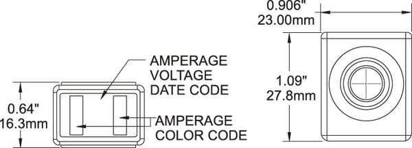 Blue Sea Terminal Fuse (MPN: 5187-BSS)